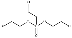 2-クロロエチルホスホン酸ビス(2-クロロエチル) 化学構造式