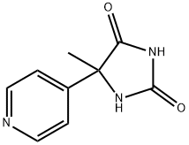 5-Methyl-5-pyridin-4-yl-imidazolidine-2,4-dione Structure