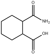 2-(氨基羰基)环己烷羧酸-, 6294-84-4, 结构式