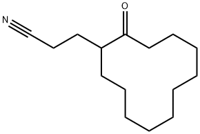 3-(2-OXOCYCLODODECYL)PROPANENITRILE Struktur