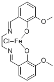 IRON, CHLORO[[2,2'-[1,2-ETHANEDIYLBIS[(NITRILO-KN)METHYLIDYNE]]BIS[6-METHOXYPHENOLATO-KO]](2-)]-, (SP-5-13)- Struktur