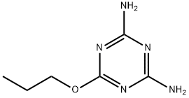 6-プロポキシ-1,3,5-トリアジン-2,4-ジアミン 化学構造式
