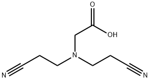 2-[Bis(2-cyanoethyl)amino]acetic acid Structure