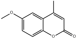 6-メトキシ-4-メチルクマリン 化学構造式