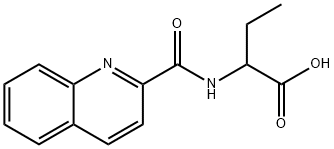 2-(quinoline-2-carbonylamino)butanoic acid Struktur