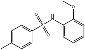 N-(2-メトキシフェニル)-4-メチルベンゼンスルホンアミド 化学構造式
