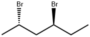 [2S,4S,(+)]-2,4-ジブロモヘキサン 化学構造式