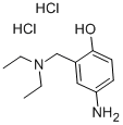 4-氨基-ALPHA-二乙胺-邻甲酚二盐酸盐, 6297-14-9, 结构式