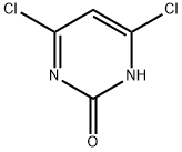4,6-ジクロロ-1H-ピリミジン-2-オン 化学構造式