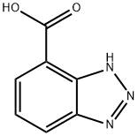 1H-苯并三氮唑-7-羧酸, 62972-61-6, 结构式