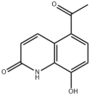 5-ACETYL-8-HYDROXY-1H-QUINOLIN-2-ONE Struktur