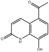 5-ACETYL-8-HYDROXY-1H-QUINOLIN-2-ONE Structure