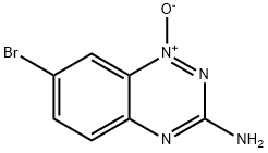 3-AMINO-7-BROMO-1,2,4-BENZOTRIAZINE-1-OXIDE Struktur