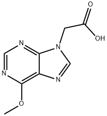 9H-Purine-9-acetic acid, 6-methoxy- Structure