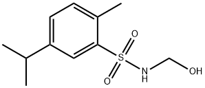 N-(hydroxymethyl)-2-methyl-5-propan-2-yl-benzenesulfonamide Structure