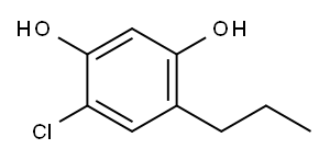 4-chloro-6-propyl-benzene-1,3-diol Structure