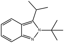 2-(1,1-Dimethylethyl)-3-(1-methylethyl)-2H-indazole Struktur
