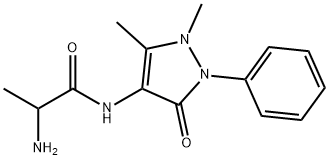 4-alanylaminoantipyrine Struktur