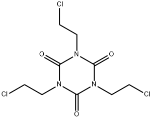 トリス(2-クロロエチル)-1,3,5-トリアジナン-2,4,6-トリオン 化学構造式