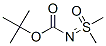 Sulfoximine, N-[(1,1-dimethylethoxy)carbonyl]-S,S-dimethyl- (9CI) Structure