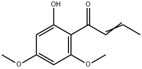 1-(6-Hydroxy-2,4-dimethoxyphenyl)-2-butene-1-one Struktur