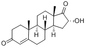 4-ANDROSTEN-16A-OL-3,17-DIONE Struktur
