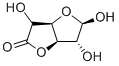 (1S,2R,3R,5S)-2,3,6-trihydroxy-4,8-dioxabicyclo[3.3.0]octan-7-one Struktur