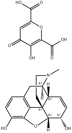 morphine 3-hydroxy-4-oxopyran-2,6-dicarboxylate Structure