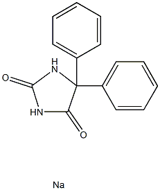 苯妥英钠 结构式