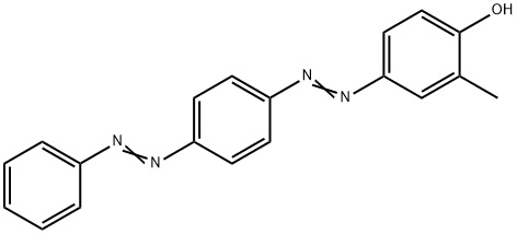 4-[4-(PHENYLAZO)PHENYLAZO]-O-CRESOL Struktur