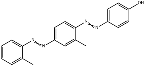 4-[[2-甲基-4-[(邻甲苯基)偶氮]苯基]偶氮]苯酚, 6300-42-1, 结构式