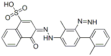 1-ヒドロキシ-2-[[2-メチル-4-[(2-メチルフェニル)アゾ]フェニル]アゾ]ナフタレン-4-スルホン酸ナトリウム 化学構造式
