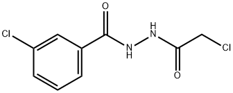 3-氯-N'-(2-氯乙酰基)苯甲酰肼 结构式