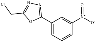 2-(氯甲基)-5-(3-硝基苯基)-1,3,4-恶二唑 结构式