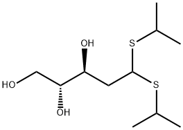 5,5-bis(propan-2-ylsulfanyl)pentane-1,2,3-triol Structure