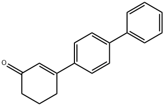 3-(4-phenylphenyl)cyclohex-2-en-1-one Structure