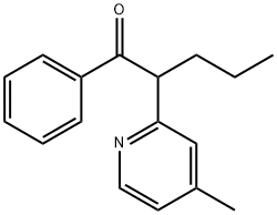 2-(4-methylpyridin-2-yl)-1-phenyl-pentan-1-one,6301-75-3,结构式