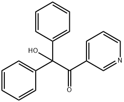 2-hydroxy-2,2-diphenyl-1-pyridin-3-yl-ethanone Structure