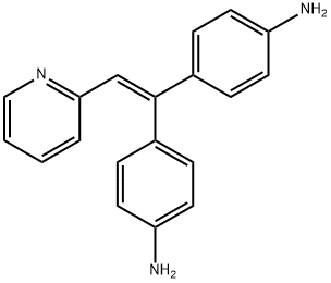 4-[1-(4-aminophenyl)-2-pyridin-2-yl-ethenyl]aniline Struktur