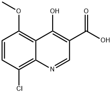 8-Chloro-4-hydroxy-5-methoxyquinoline-3-carboxylic acid Struktur