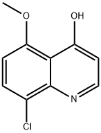 8-Chloro-5-methoxyquinolin-4-ol Structure