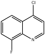 4-クロロ-8-フルオロキノリン 化学構造式