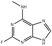1H-Purin-6-amine,  2-fluoro-N-methyl-  (9CI) Structure