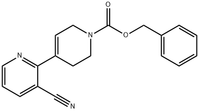 3-cyano-3',6'-dihydro-2'H-[2,4']bipyridinyl-1'-
carboxylic acid benzyl ester Structure