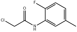 2-chloro-N-(2-fluoro-5-methylphenyl)acetamide 化学構造式