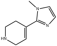Pyridine, 1,2,3,6-tetrahydro-4-(1-methyl-1H-imidazol-2-yl)- (9CI) Structure