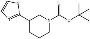 3-(2-Thiazolyl)-1-piperidinecarboxylic acid 1,1<br>-dimethylethyl ester