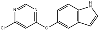 5-(6-Chloropyrimidin-4-yloxy)-1H-indole Struktur