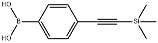 (4-((トリメチルシリル)エチニル)フェニル)ボロン酸 化学構造式