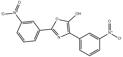 5-Oxazolol,  2,4-bis(3-nitrophenyl)- Structure